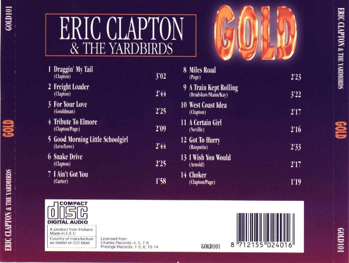 Eric Clapton u The Yardbirds  back